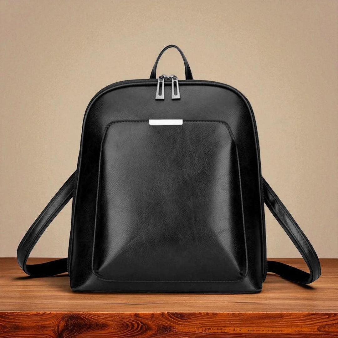 Classic double zip backpack - elegant design