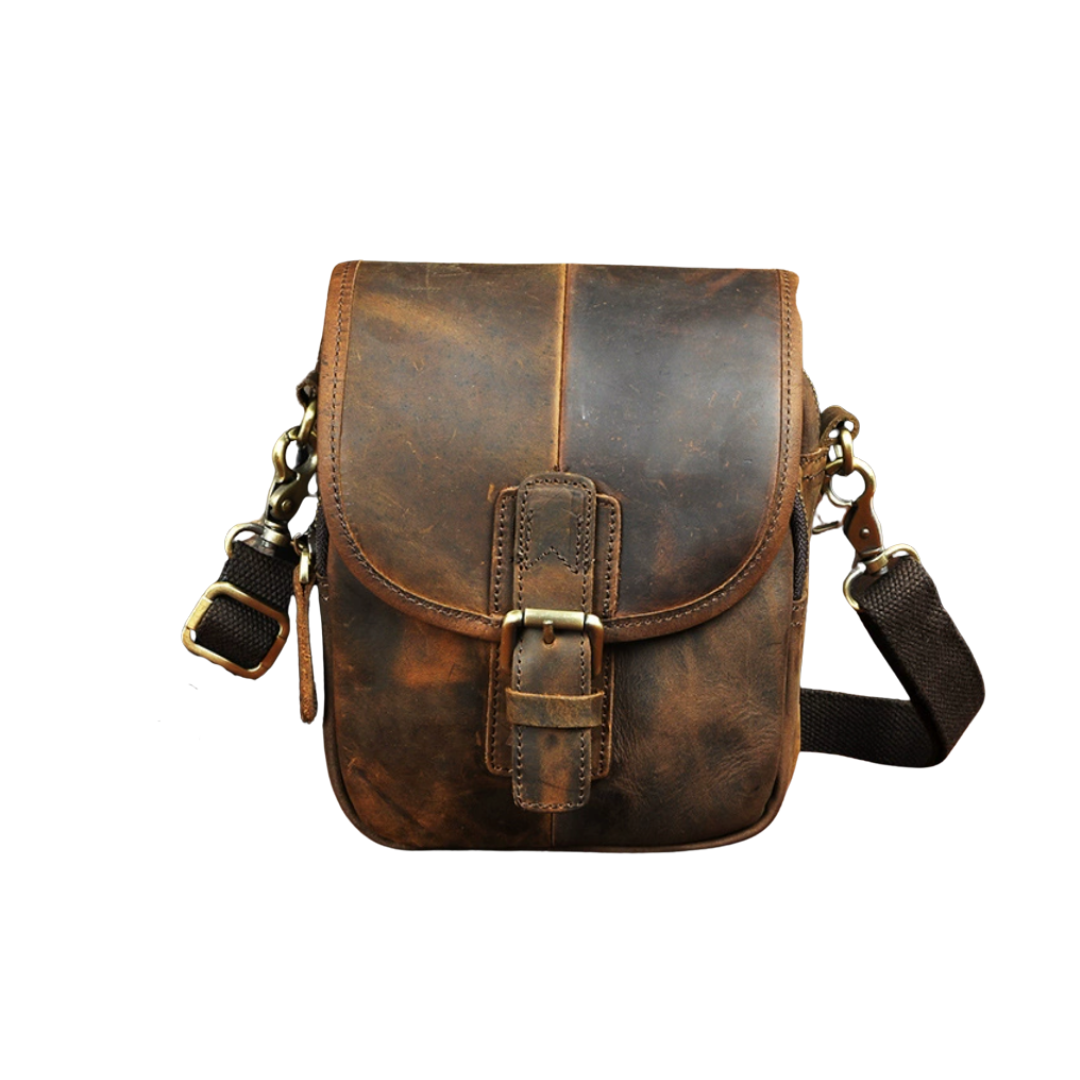 Nolan | Compact Leather Crossbody Pouch