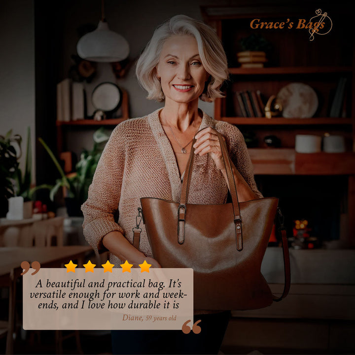 Zanele’s vintage shoulder bag