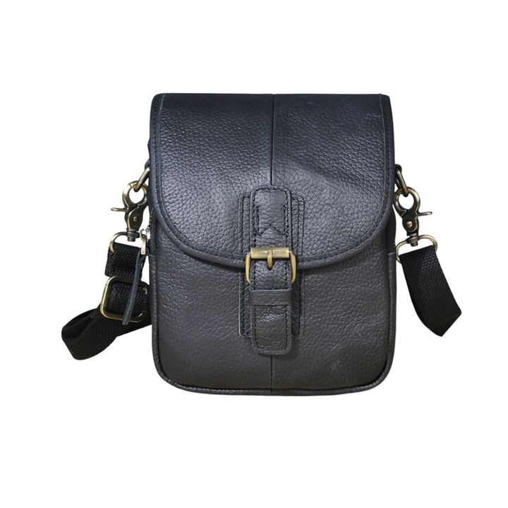 Nolan | Compact Leather Crossbody Pouch