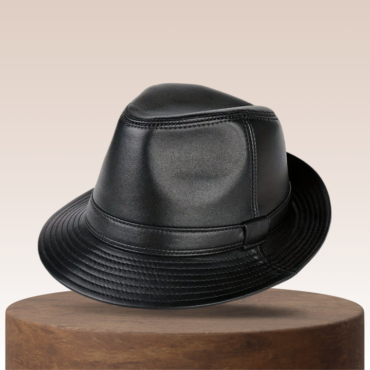 Timothy | Classic Leather Fedora Hat