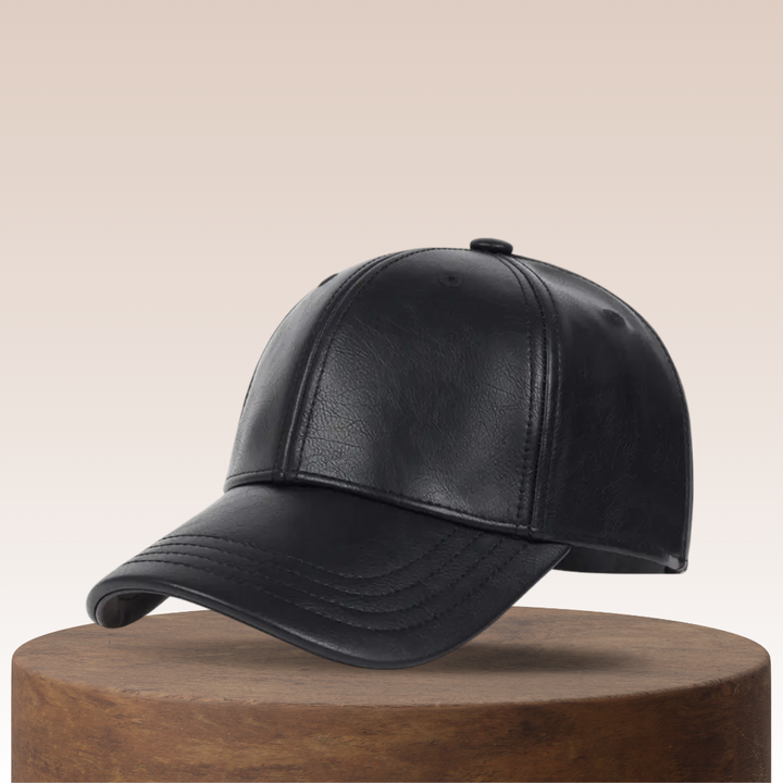 Cedric | Genuine Leather Baseball Cap