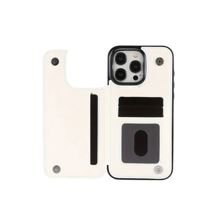 Preston | Magnetic Wallet Flip Phone Case for iPhone