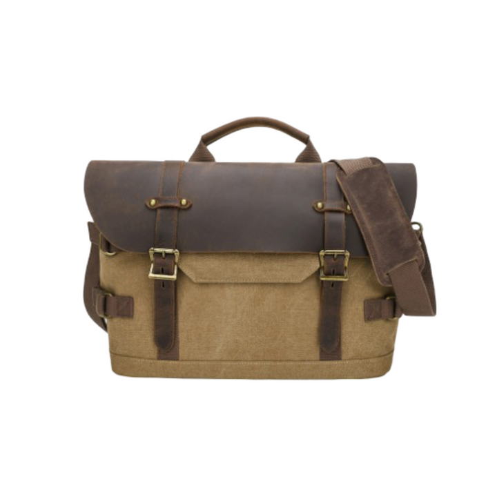 David | Rugged Classic Leather Messenger Bag