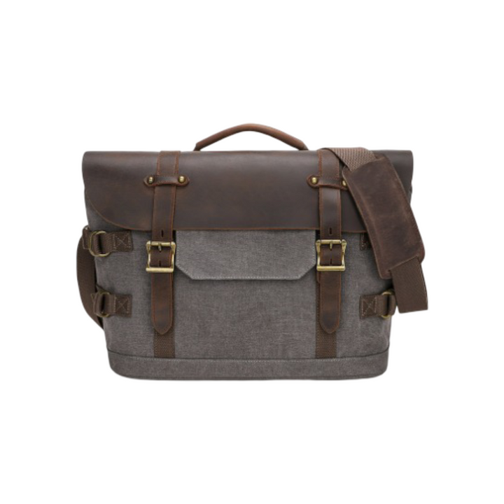 David | Rugged Classic Leather Messenger Bag
