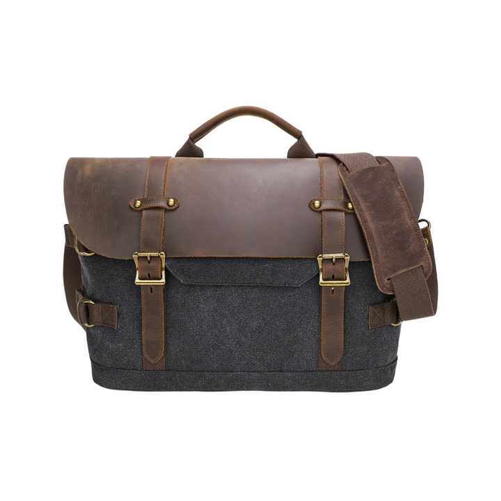 David | Rugged Classic Leather Messenger Bag