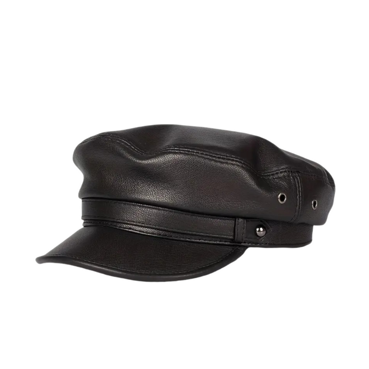 Arthur | Leather Fiddler Cap