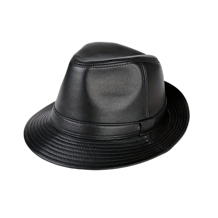 Timothy | Classic Leather Fedora Hat