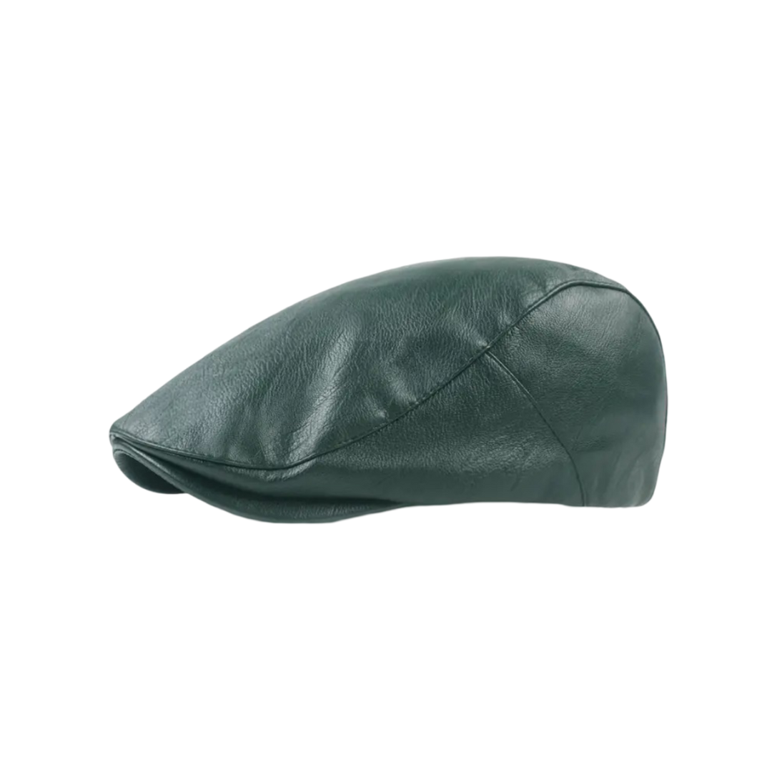 Alaric | Vintage Leather Flat Cap