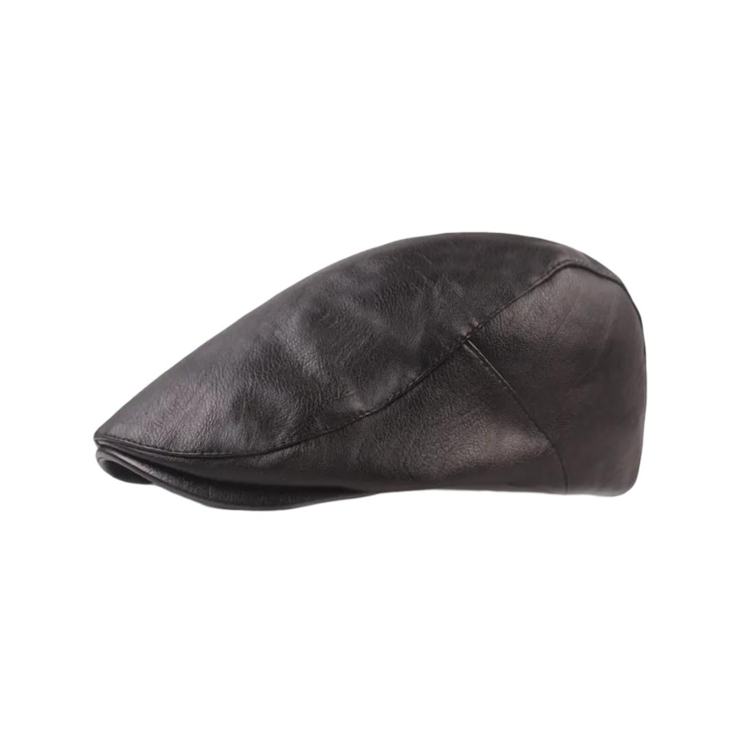 Alaric | Vintage Leather Flat Cap