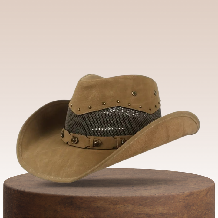 Isidore | Steampunk Leather Cowboy Hat