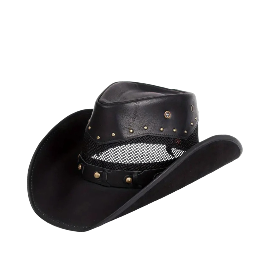 Isidore | Steampunk Leather Cowboy Hat