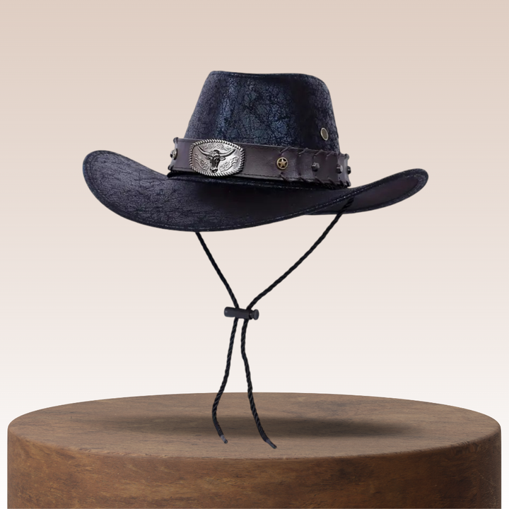 Patrick | Western Cowboy Hat with Bull Buckle