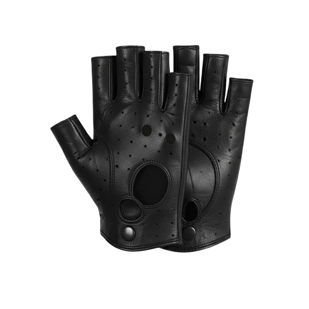 Florian | Perforated Leather Motorcycle Gloves