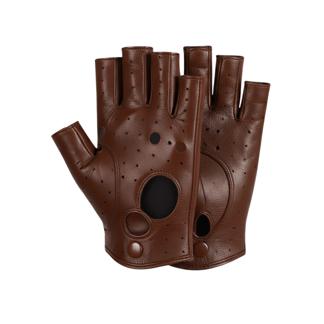 Florian | Perforated Leather Motorcycle Gloves