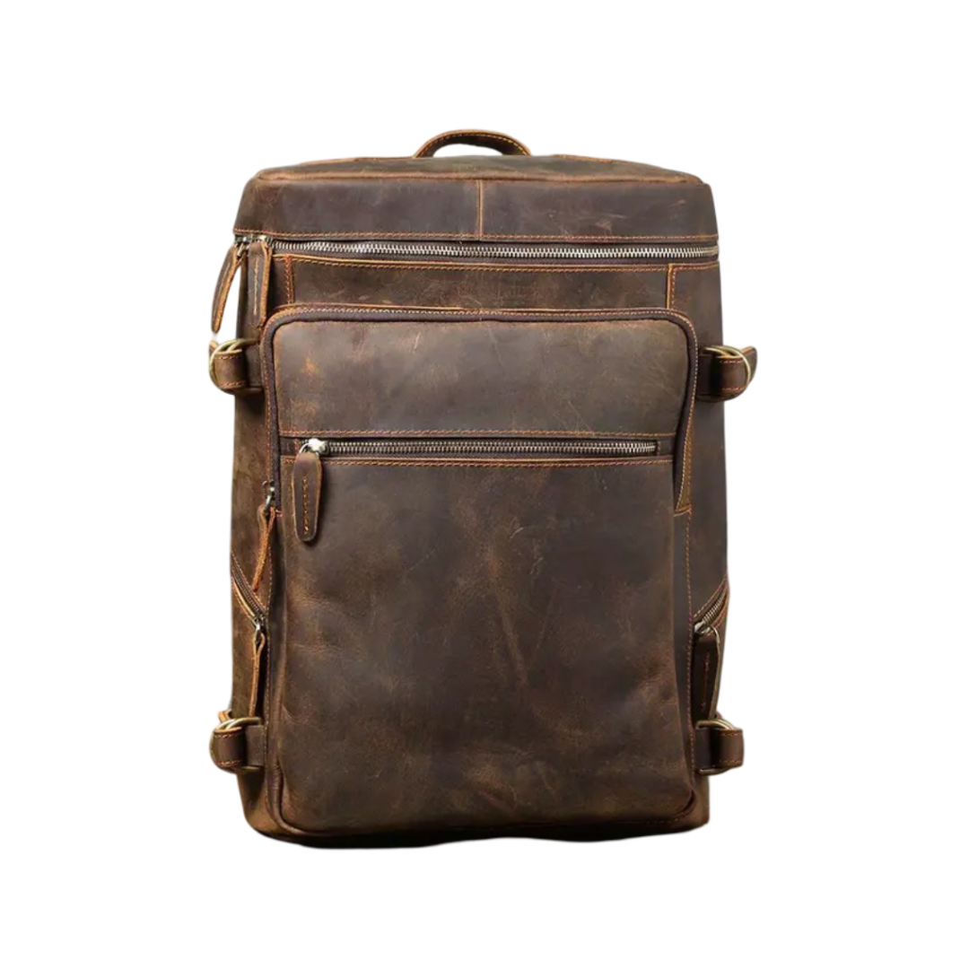 Hawthorne | Vintage Leather Laptop Satchel & Travel Backpack