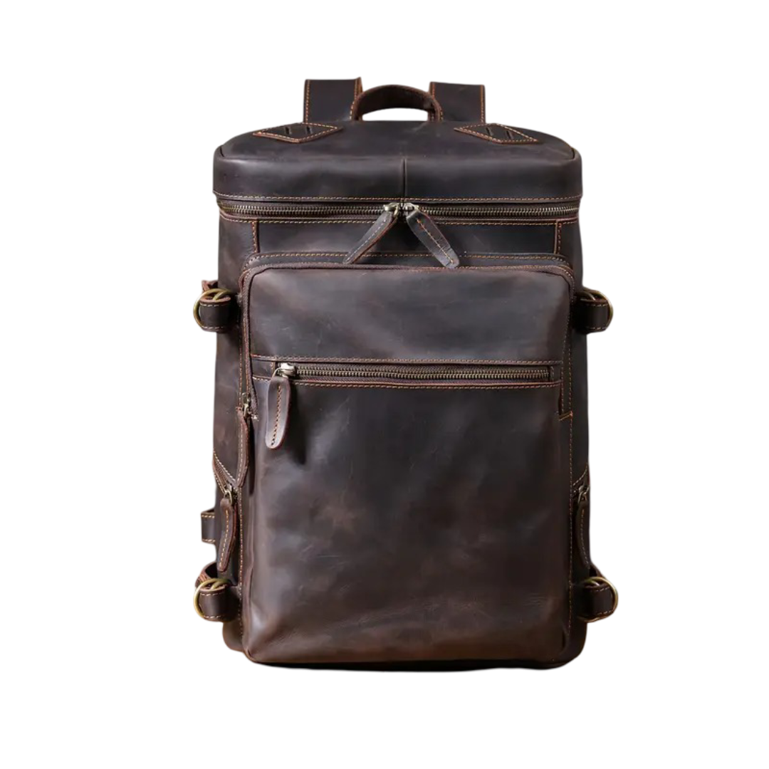 Hawthorne | Vintage Leather Laptop Satchel & Travel Backpack