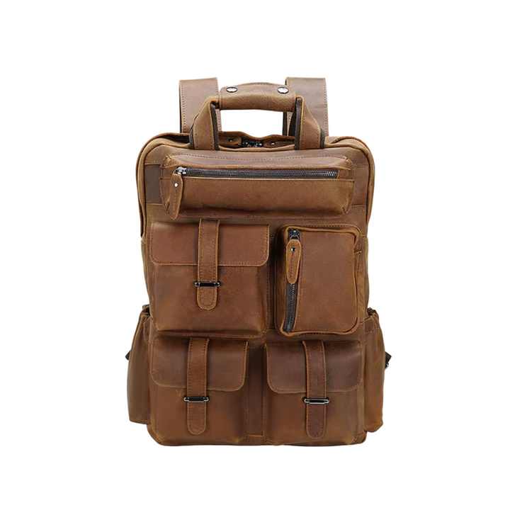 Ruben - Multi-Pocket Leather Backpack