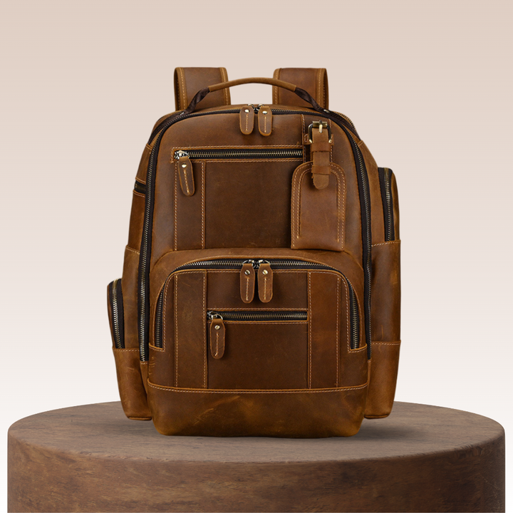 Nathan | Fashion Ample Leather Backpack