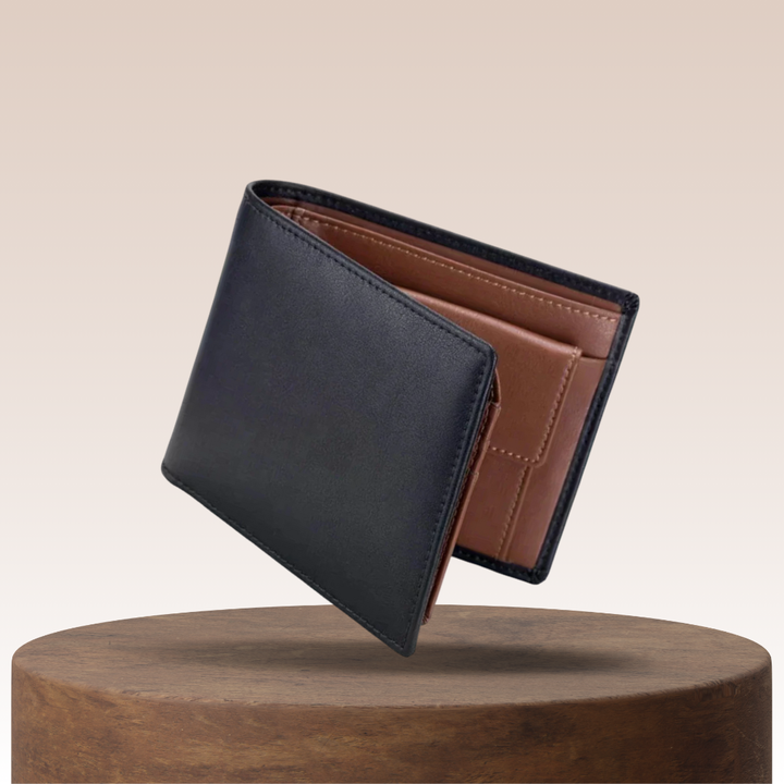 Sebastian | Two-Tone Leather Bifold Wallet
