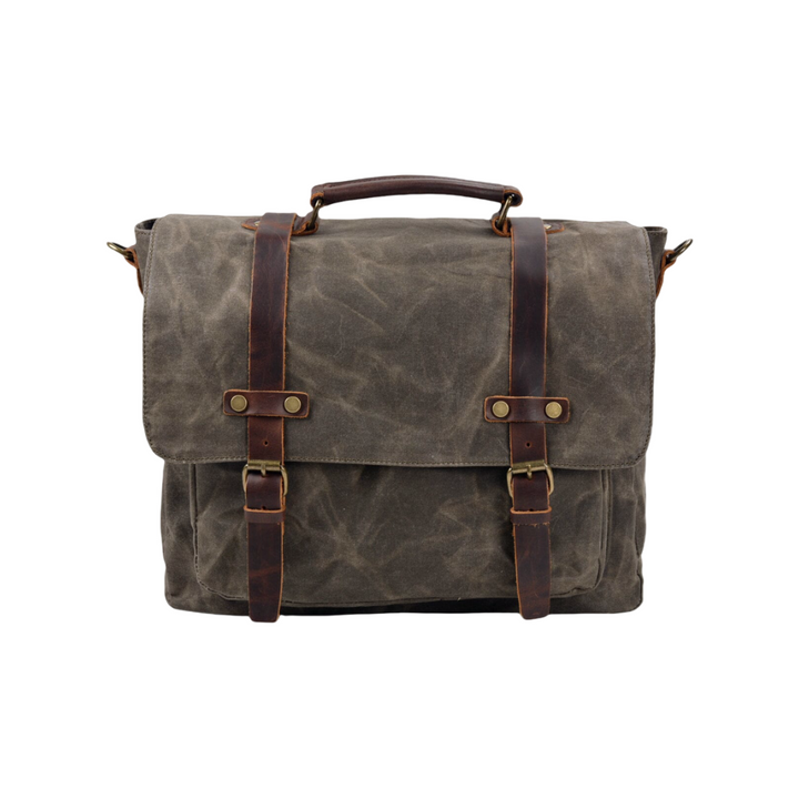 Clark | Vintage Waxed Canvas Messenger bag