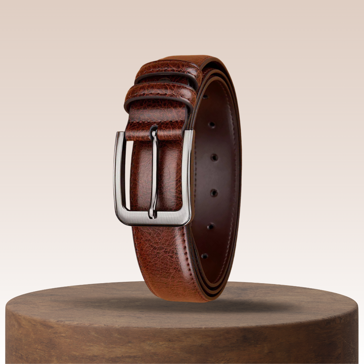 Logan | Leather Belt with Classic Buckle