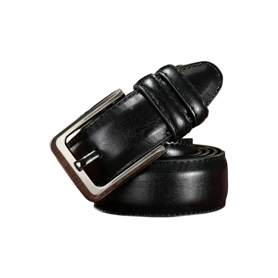 Logan | Leather Belt with Classic Buckle