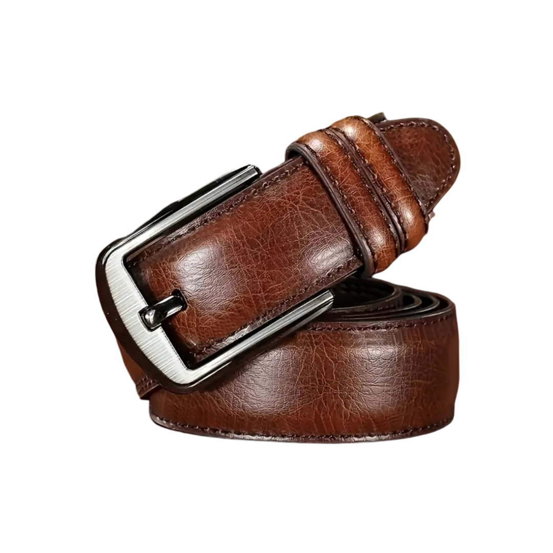 Logan | Leather Belt with Classic Buckle