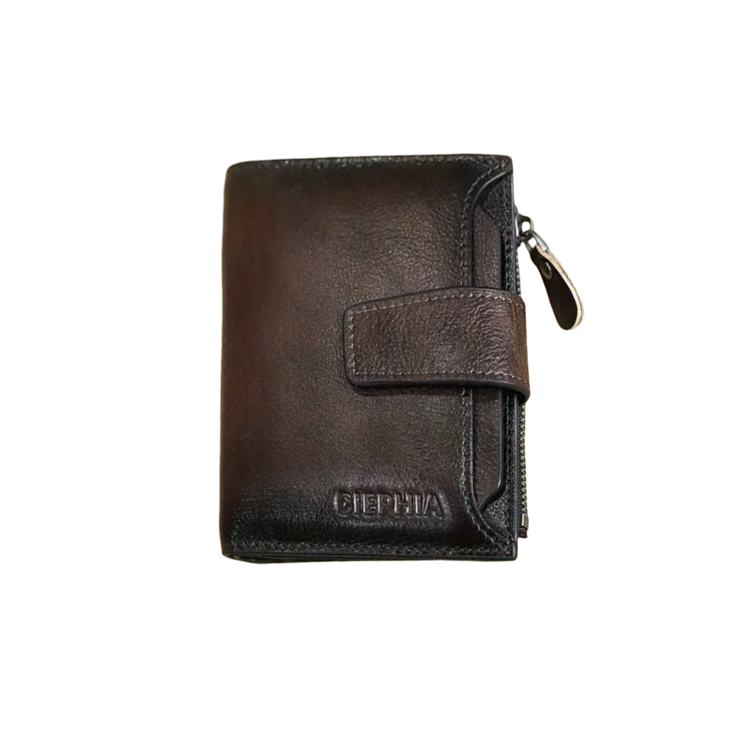 Callum | Vintage Leather RFID Trifold Wallet