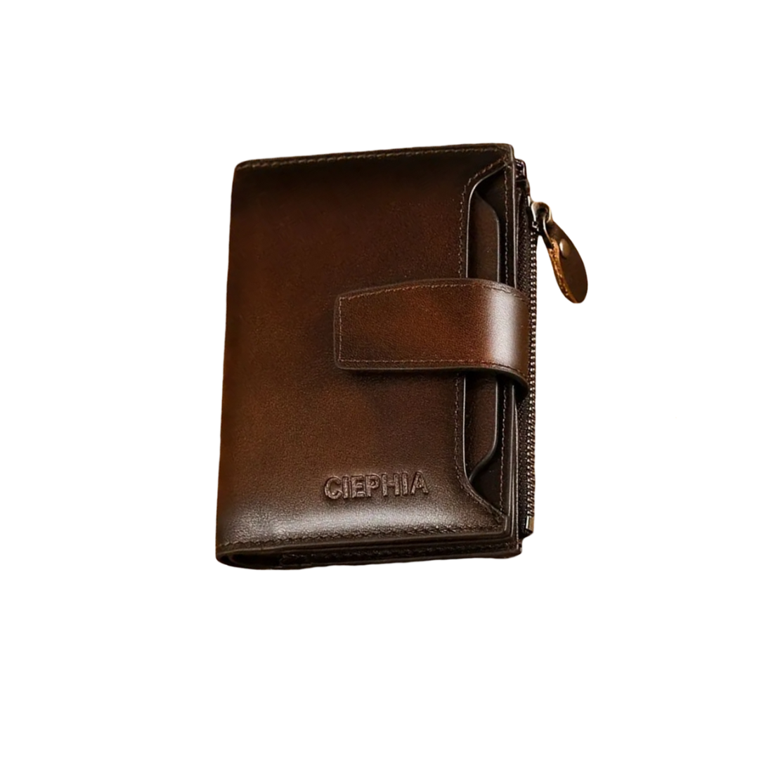 Callum | Vintage Leather RFID Trifold Wallet