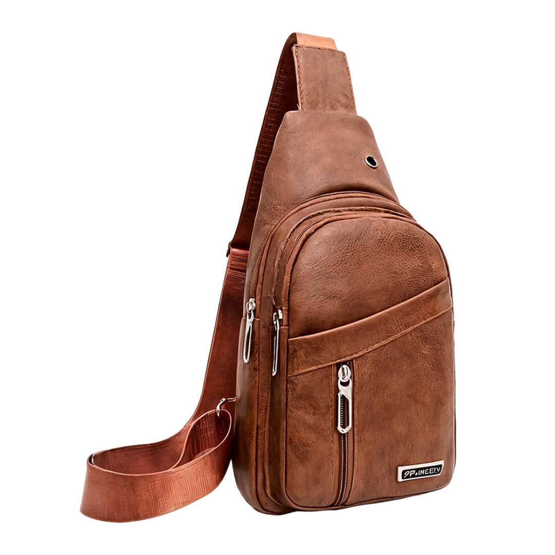 Lennox | Leather Sport Crossbody Chest Bag for Men