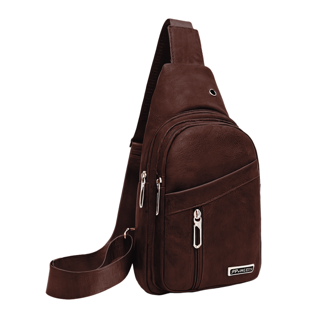 Lennox | Leather Sport Crossbody Chest Bag for Men