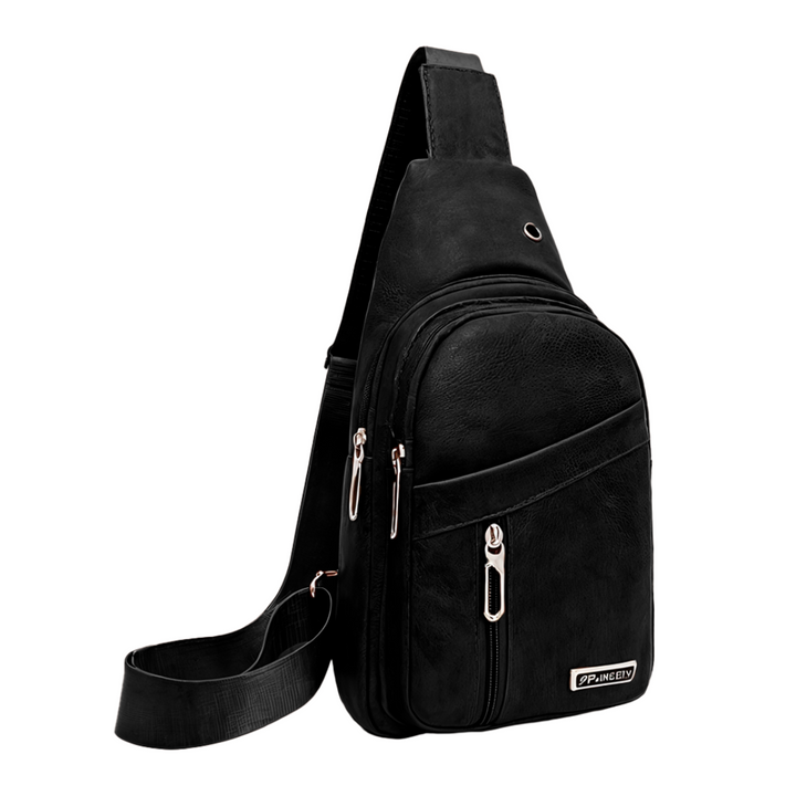 Lennox | Leather Sport Crossbody Chest Bag for Men