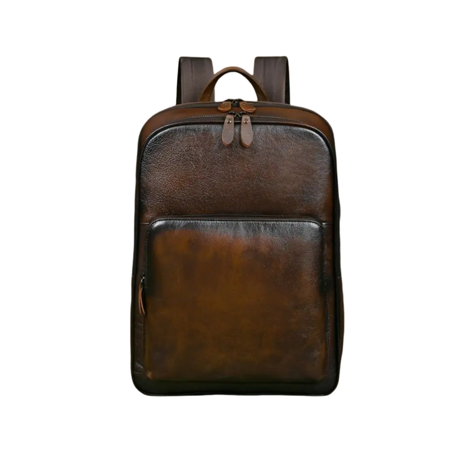 Bennett | Full-Grain Leather “Professor” Laptop Backpack